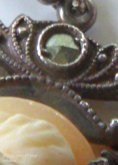 ANTIQUE Sterling Silver HandCarved Cameo GERMANY - Picture 12 of 16